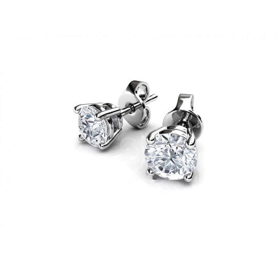 Original Diamond Muse 0.38 cttw 14KT White Gold Prong Set Diamond Stud Earrings for Women