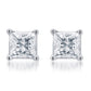 Original Diamond Muse 0.50 cttw 10KT White Gold Princess Cut Diamond Stud Earrings for Women