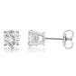 Original Diamond Muse 0.50 cttw 10KT White Gold Round Cut Solitaire Diamond Stud Earrings for Women