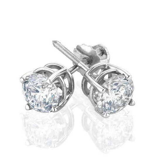 Original Diamond Muse 1.25 cttw 14KT White Gold Prong Set Diamond Stud Earrings for Women