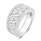 Original DiamondMuse 1.00 cttw Diamond Broad Band Anniversary Ring in Sterling Silver (I-J, I2-I3)