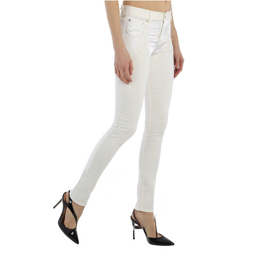 Original Filles A Papa Ladies Pants White Satine Jeans