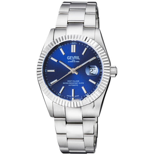 Original Gevril West Village Blue Dial Men's Watch 48920