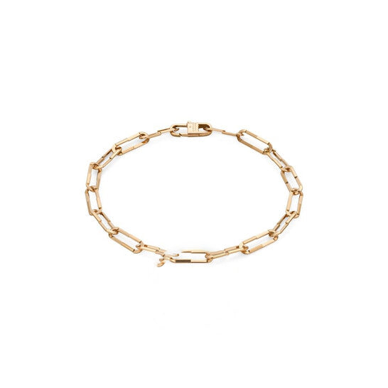 Original Gucci Link To Love 18Ct Rose Gold Chain Bracelet Size 18