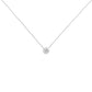 Original Haus of Brilliance 10K White Gold 1/10ct. TDW Solitaire Diamond Pendant Necklace (H-I,SI2-I1)