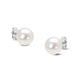 Original Haus of Brilliance 14K White Gold Round Freshwater Akoya Cultured 8-8.5MM Pearl Stud Earrings AAA+ Quality