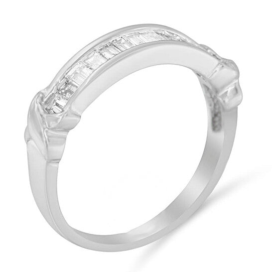 Original Haus of Brilliance Sterling Silver 1/2 ct TDW Diamond Band Ring (H-I, I1-I2)