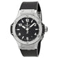 Original Hublot Big Bang Black Dial Diamond Black Rubber Ladies Watch 361.SX.1270.RX.1104