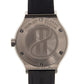 Original Hublot Classic Fusion Diamond Pave Dial Black Leather Band Titanium Case Men's Watch 581.NX.9010.LR.1704