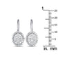 Original LB Exclusive 14K White Gold 0.75ct Diamond Drop Earrings