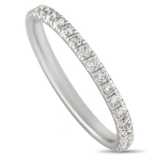 Original LB Exclusive 14K White Gold 0.78ct Diamond Eternity Band Ring