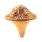 Original LB Exclusive 18K Rose Gold White and Yellow Diamond Ring CRR8978