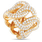 Original LB Exclusive 18K Yellow Gold 3.10ct Diamond Wide Band Ring