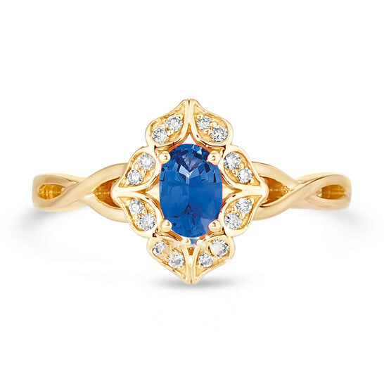 Original Le Vian  Blueberry Sapphire Ring set in 14K Honey Gold