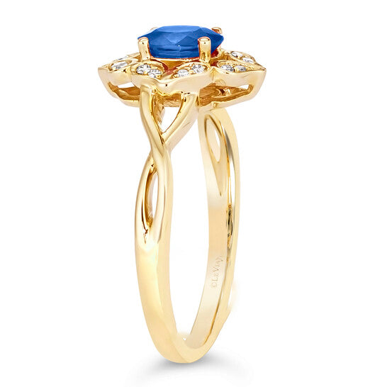 Original Le Vian  Blueberry Sapphire Ring set in 14K Honey Gold