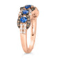 Original Le Vian  Blueberry Sapphire Ring set in 14K Strawberry Gold