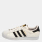 Original Adidas White/Black Leather And Rubber Cap Toe Superstar Low Top Sneakers Size 42 2/3