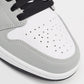 Original Air Jordans Grey/White Leather Jordan 1 Low Light Smoke Grey Sneakers Size 42 (Never Used)