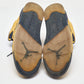 Original Air Jordans Yellow Nubuck Leather Jordan 5 Retro Michigan Sneakers Size 45.5