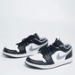 Original Air Jordan White/Black Leather Air Jordan 1 Low Dark Mocha Sneaker Size 44.5