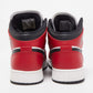 Original Air jordan Red/White Leather Jordan 1 Mid Chicago Sneakers Size 40