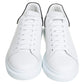 Original Alexander McQueen White Leather Larry Low Top Sneakers Size 45.5 (Never Used)