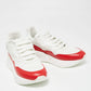 Original Alexander McQueen White/Red Leather And Mesh Oversized Runner Low Top Sneakers Size 41 (Never Used)