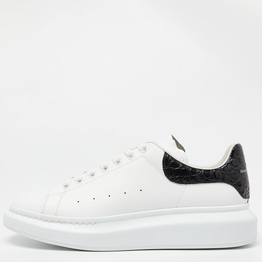 Original Alexander Mcqueen White Leather Oversized Low Top Sneakers Size 45 (Never Used)