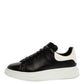 Original Alexander McQueen Black/White Leather Larry Low Top Sneakers Size 43