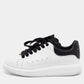 Original Alexander McQueen White Leather Oversized Sneakers Size 41