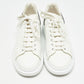 Original Alexander McQueen White Leather Larry Sneakers Size 42.5