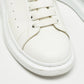 Original Alexander McQueen White Leather Larry Sneakers Size 42.5