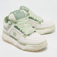 Original Amiri White/Green Leather and Mesh MA1 Lace Up Sneakers Size 40 (Never Used)