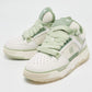 Original Amiri White/Green Leather and Mesh MA1 Lace Up Sneakers Size 40 (Never Used)