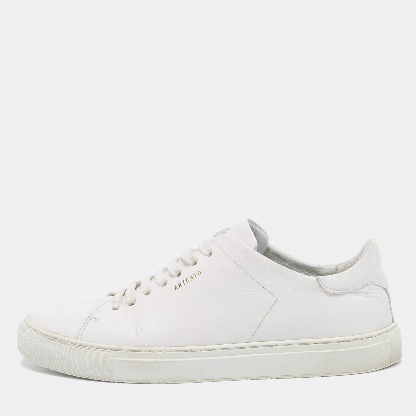 Original Axel Arigato White Leather Clean Low Top Sneakers Size 41