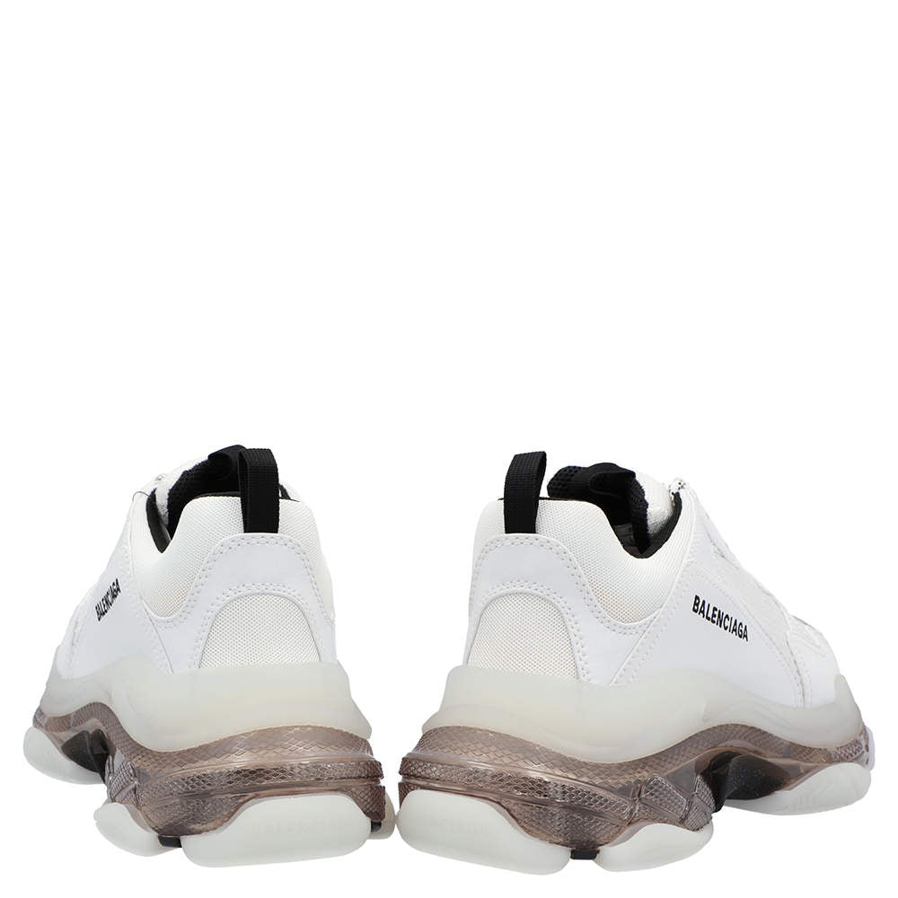 Original Balenciaga White Triple S Clear Sole Sneakers Size 42 (Never Used)