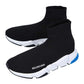 Original Balenciaga Black/White/Blue Knit Speed Sneakers Size EU 41 (Never Used)