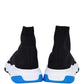 Original Balenciaga Black/White/Blue Knit Speed Sneakers Size EU 41 (Never Used)