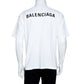 Original Balenciaga White Logo Print Cotton Oversized T-Shirt L