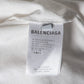 Original Balenciaga White Cotton Short Sleeve Oversized T-Shirt XS