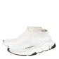 Original Balenciaga Off white Knit Fabric Speed Trainer Sneakers Size 42