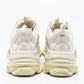 Original Balenciaga White Nubuck Leather and Mesh Triple S Low-Top Sneakers Size 41