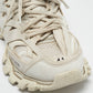 Original Balenciaga White Faux Leather and Mesh Track Sneakers Size 41