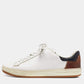 Original Berluti White/Brown Leather Low Top Sneakers Size 41