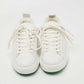 Original Bottega Veneta White Leather Lace Up Sneakers Size 41