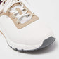 Original Brunello Cucinelli White Fabric And Leather Trimmed Sneakers Size 44 (Never Used)