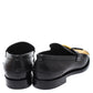 Original Burberry Black/Yellow Leather Bedmoore Fringe Detail Penny Loafers Size 44 (Never Used)