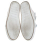 Original Burberry White Perforated Leather Sturrock High Top Sneakers Size 46