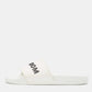 Original Burberry White Rubber Kingdom Motif Pool Slides Size 38