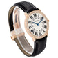 Original Cartier Silver Diamond 18k Rose Gold Ronde Louis WR000651 Manual Winding Men's Wristwatch 36 mm